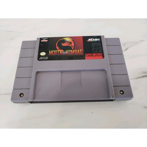 Mortal‎ Kombat (Super Nintendo Entertainment System, 1993) SNES Authentic - Picture 1 of 5
